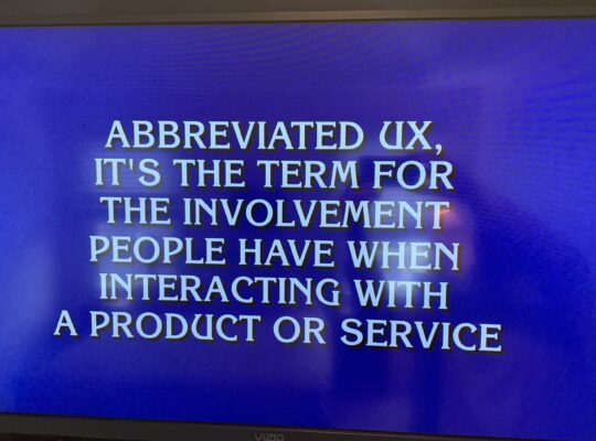 Jeopardy defines UX